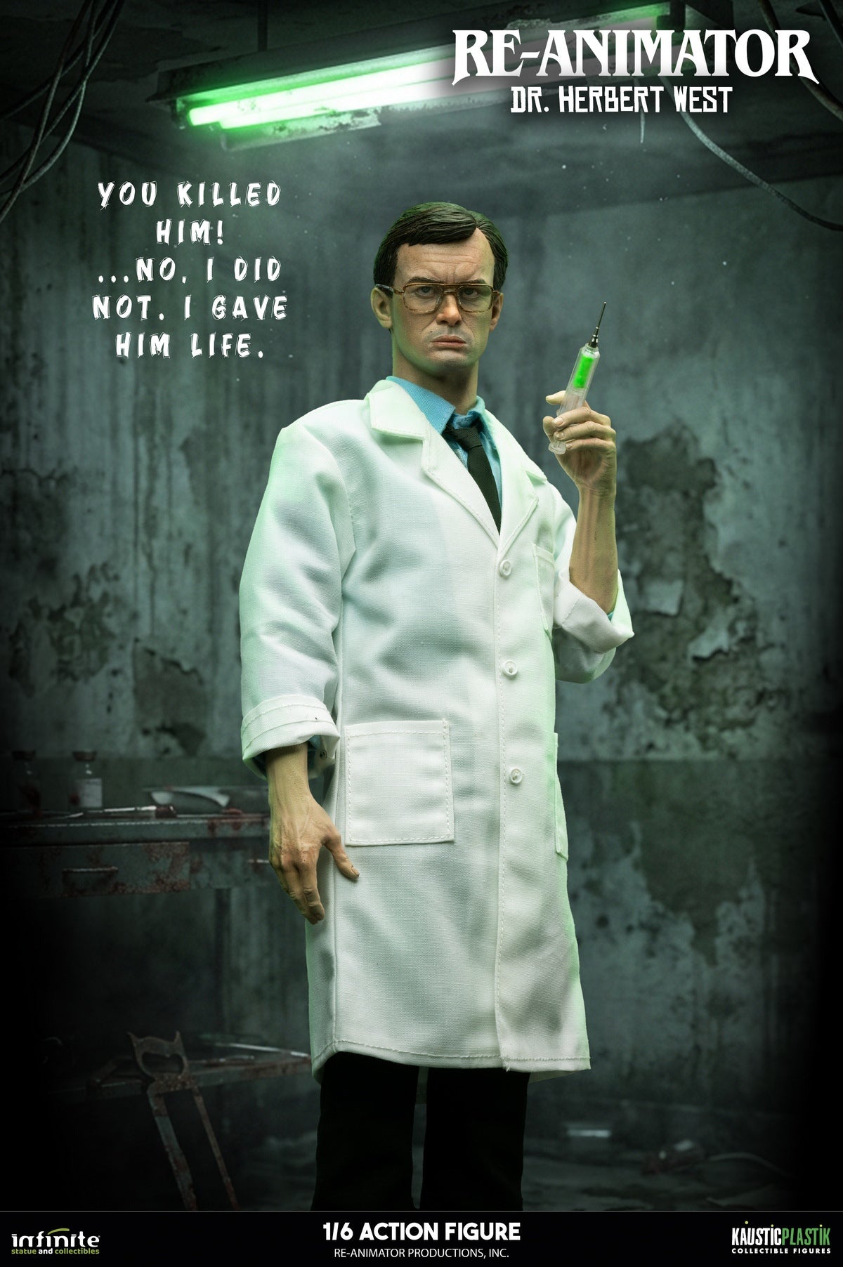 Presale Infinite 1/6 Re-Animator Doctor Herbert West Male Action Figure Model Standard Ver.
