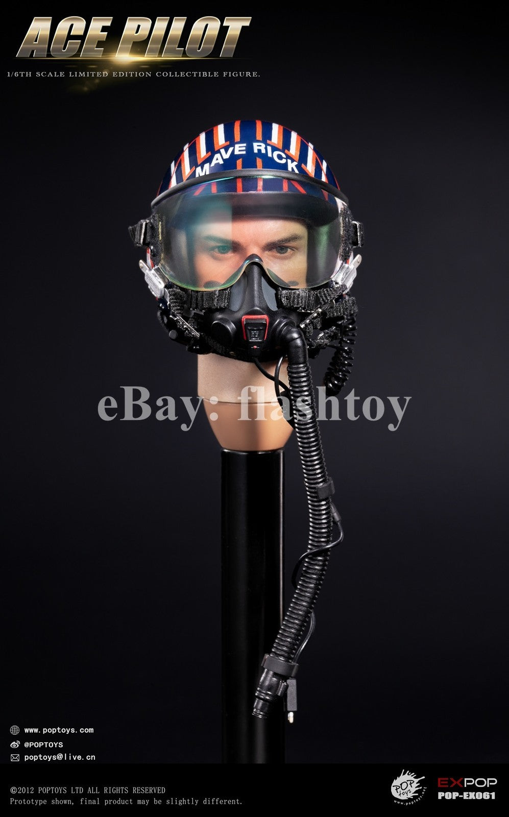 Presale POPTOYS EX061 1/6 ACE Pilot Mitchell The Gun Action Figure Flying Suit