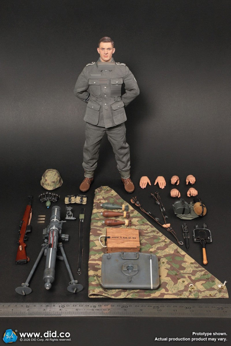 Presale DID D80195 1/6 WWII German GD Infantry Mortarman Bruno Action Figure Toy
