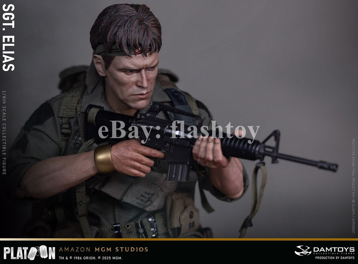 Presale DAMTOYS DMS047 1/6 Platoon Sergeant Elias 12" Male Action Figure Model
