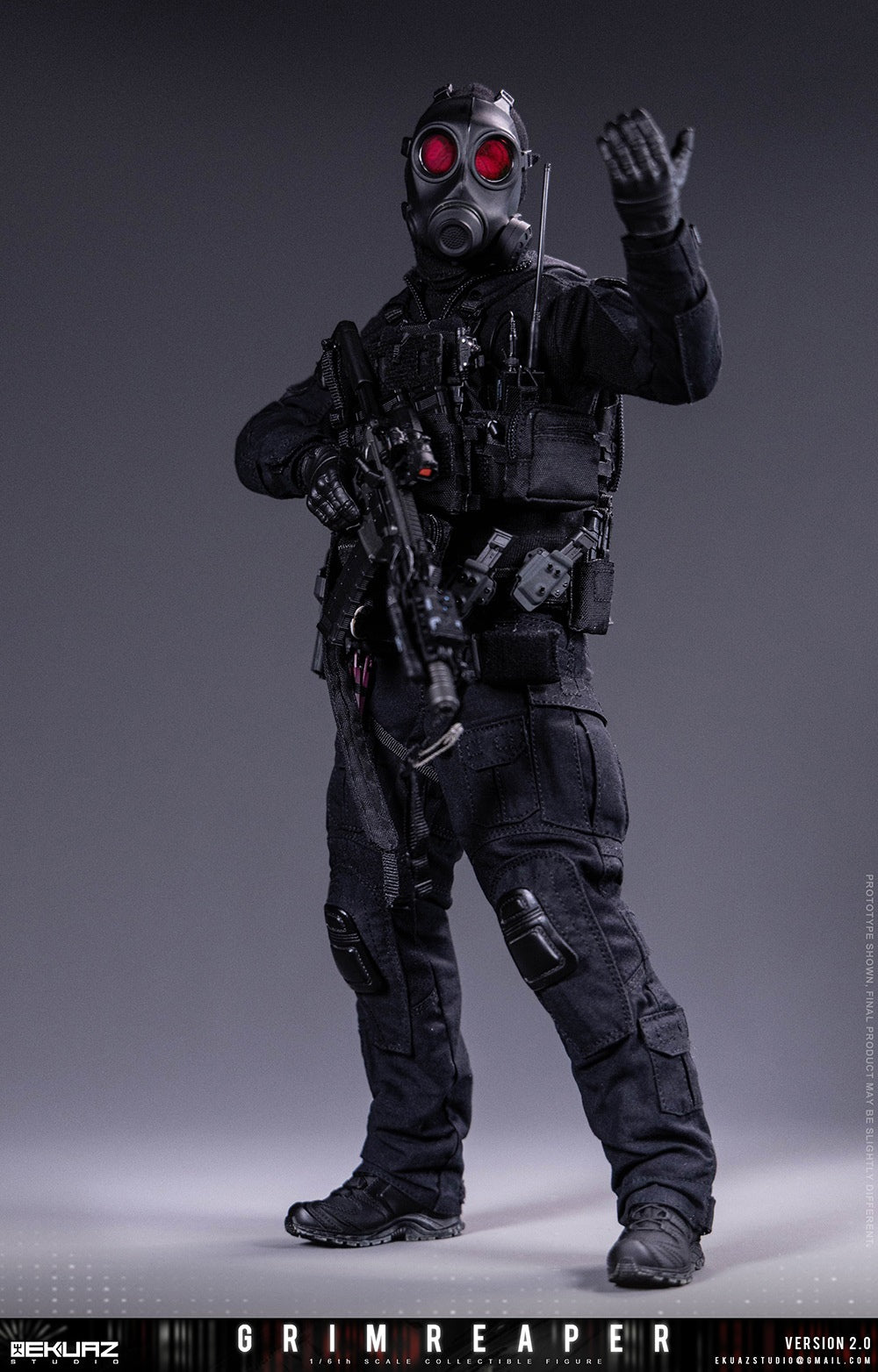 Presale EKUAZ STUDIO EKS015S 1/6 Resident Zombie Evil Crisis Reaper 2.0 Hunk Deluxe Ver.