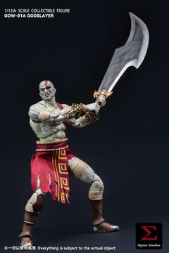 SIGMA STUDIOS GOW-01A 1/12 The God Kratos Ghost of War Male Action Figure Model