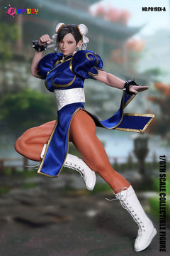 Presale PLAY TOY P019EX-A 1/6 Street Fighter Chun-Li Action Figure Blue Ver.