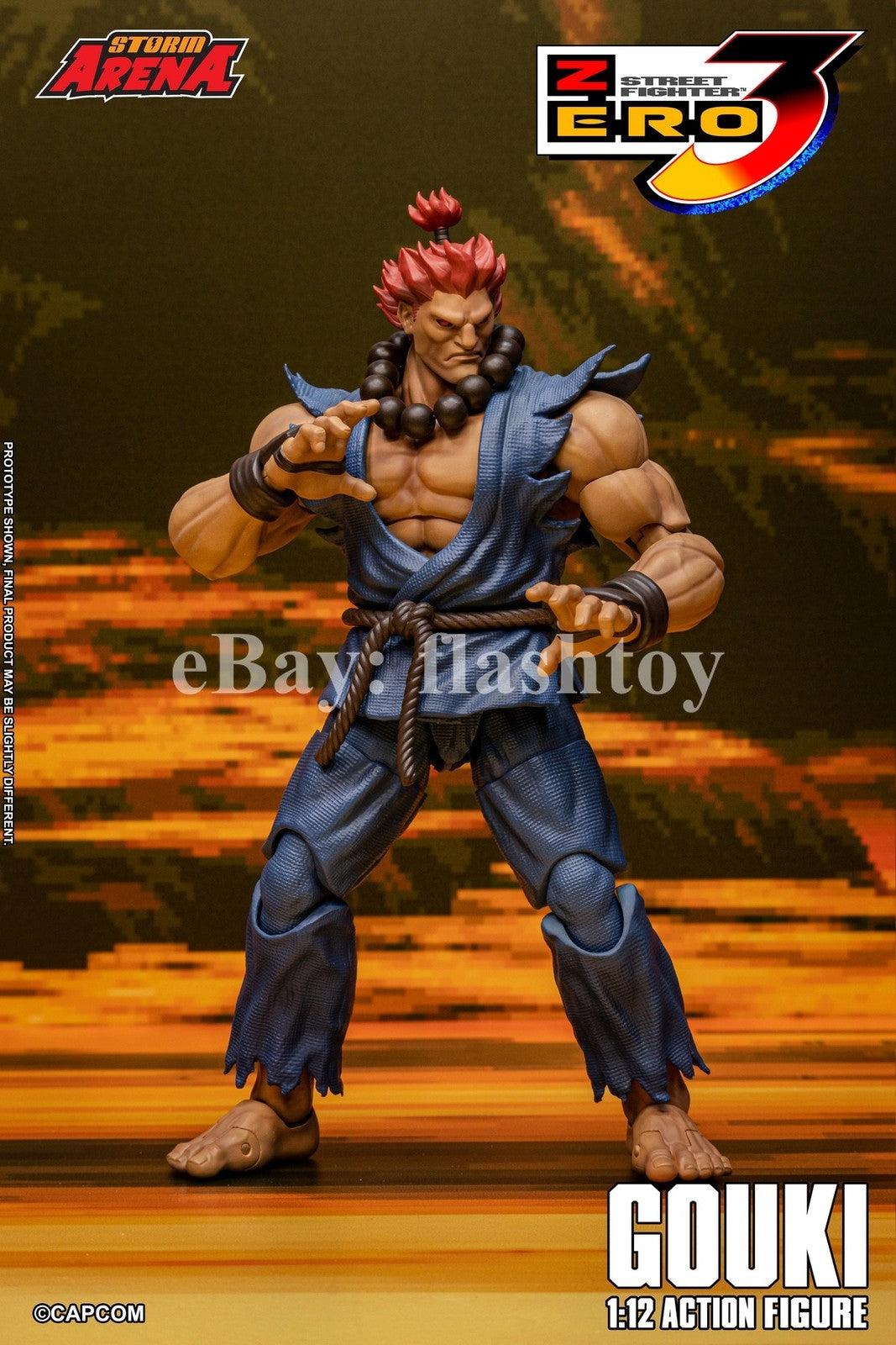 Presale STORM ARENA SFSA07 1/12 Street Fighter Zero 3 Gouki Action Figure Model