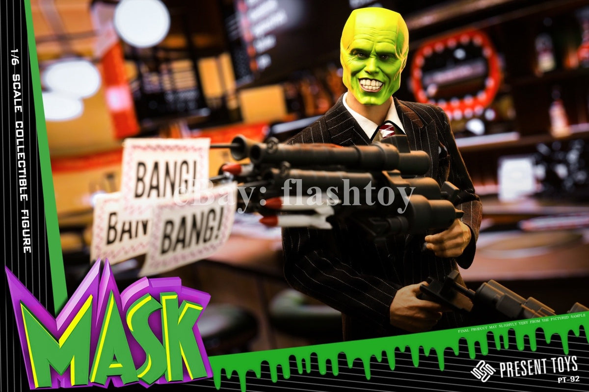 Presale PRESENT TOYS PT-sp92 1/6 Mask Man Jim 12" Male Action Figure Suit Ver.