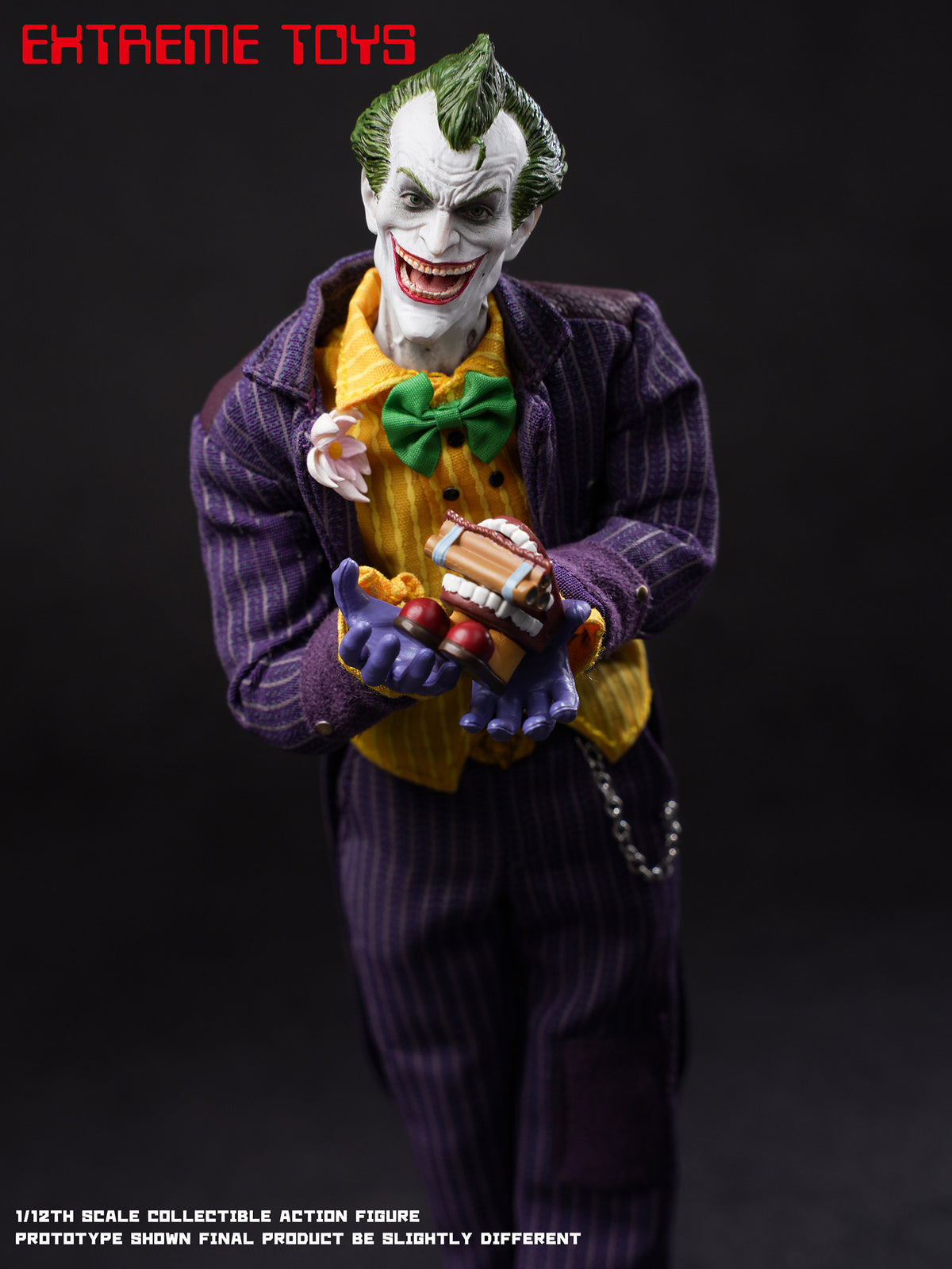 Presale EXTREME TOYS EX003V2 1/12 Arkham Knight Joker Male Action Figure Model