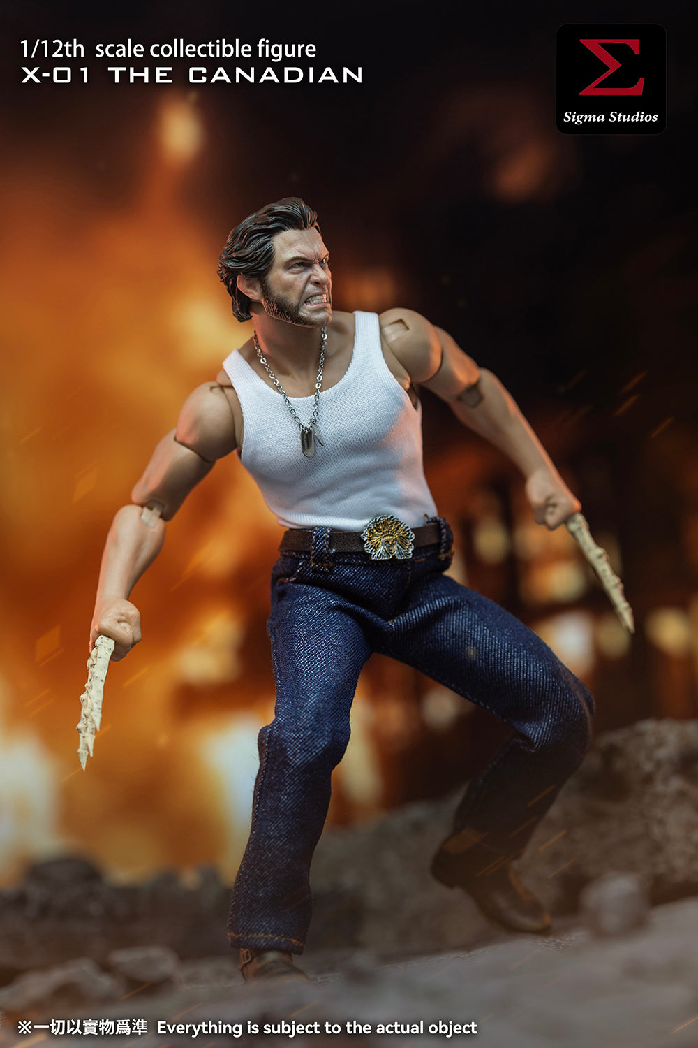 Presale Sigma Toys X-01 1/12 The Canadian Logan Collectible Action Figure Model