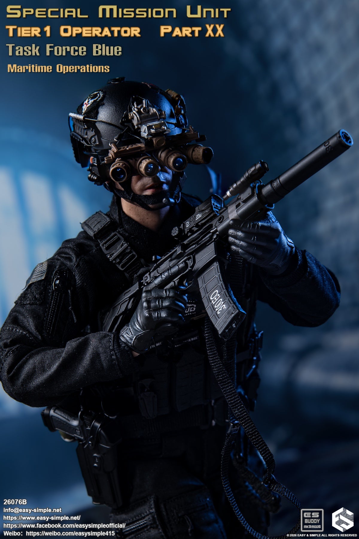 Presale Easy&Simple 26076B 1/6 Special Mission Unit Tier1 Operator Action Figure