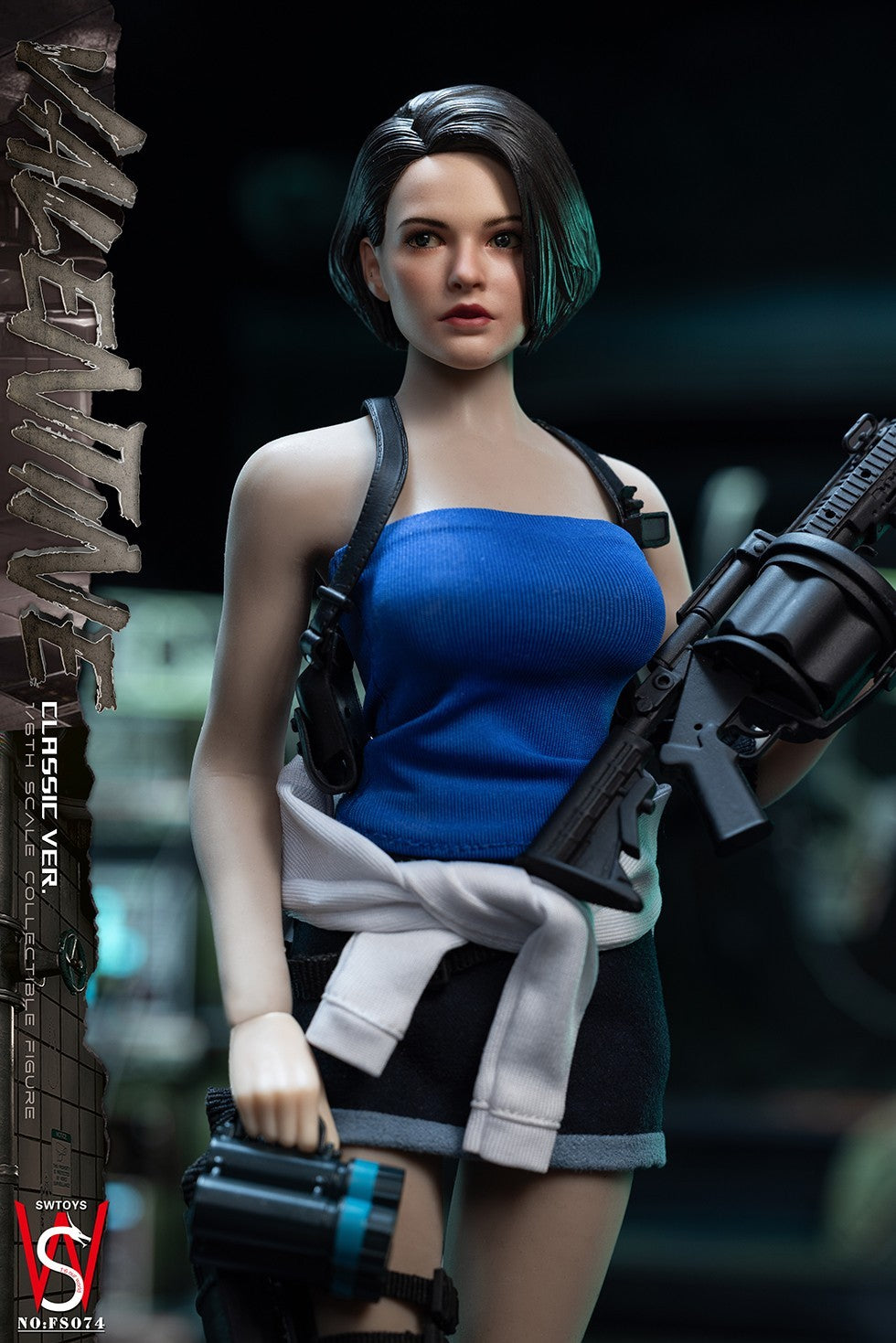 SWTOYS FS074 1/6 Zombie Killer Policewomen Jill Female Action Figure Model Toy