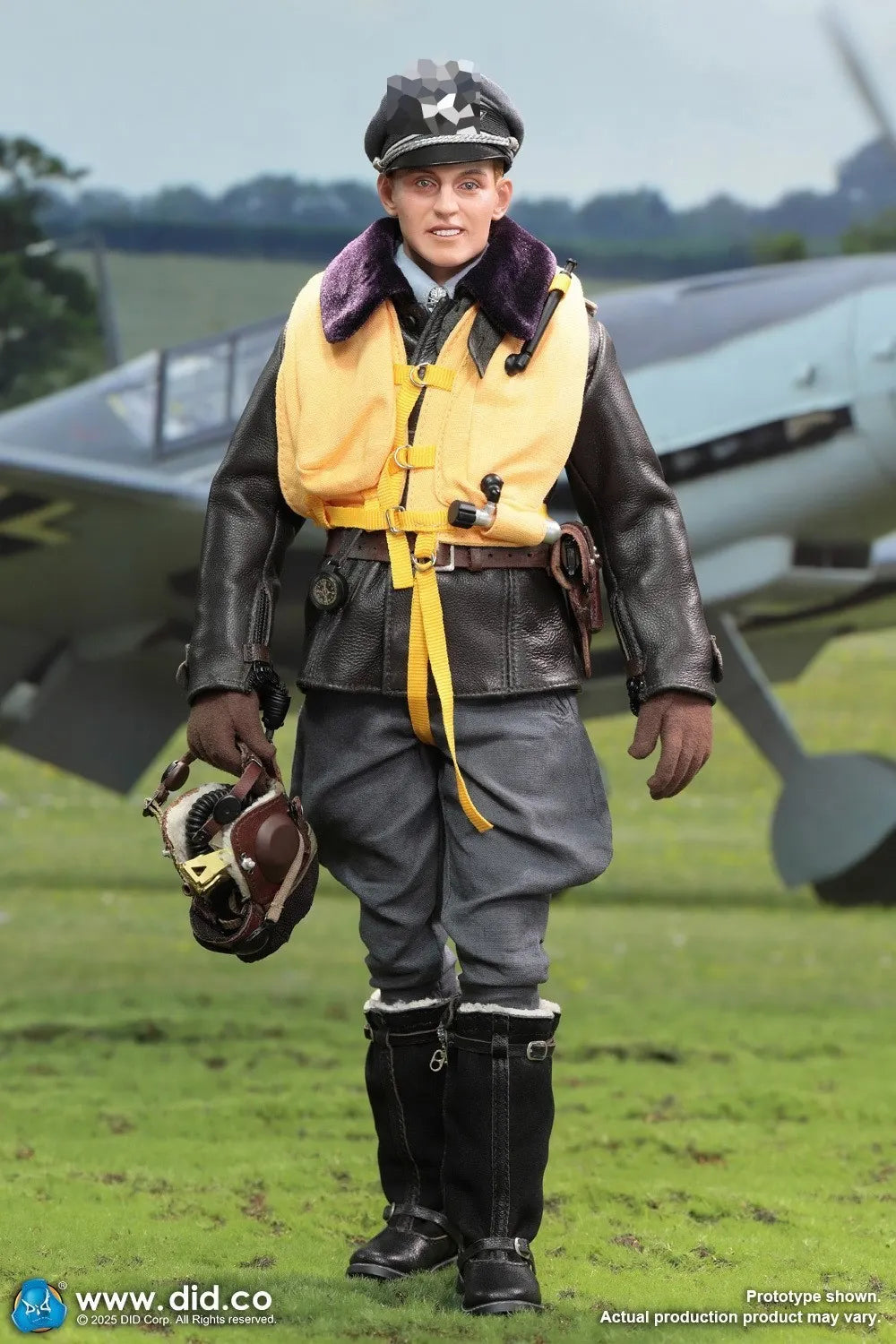 DID D80190 1/6 WWII German Luftwaffe Ace Pilot Erich Hartmann Action Figure Toy