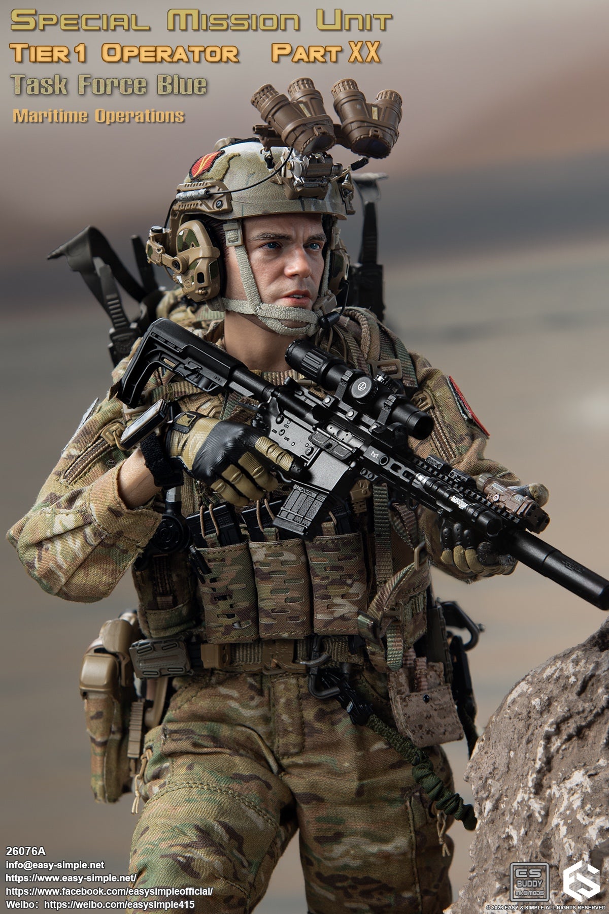 Presale Easy&Simple 26076A 1/6 Special Mission Unit Tier1 Operator Figure Toy
