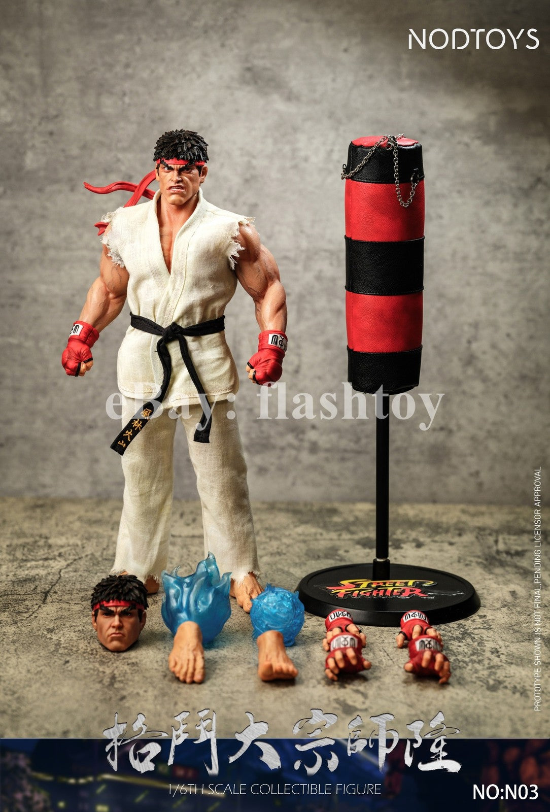Presale NODTOYS NOD-N03 1/6 Grandmaster of Fighting Ryu Action Figure Model Toy