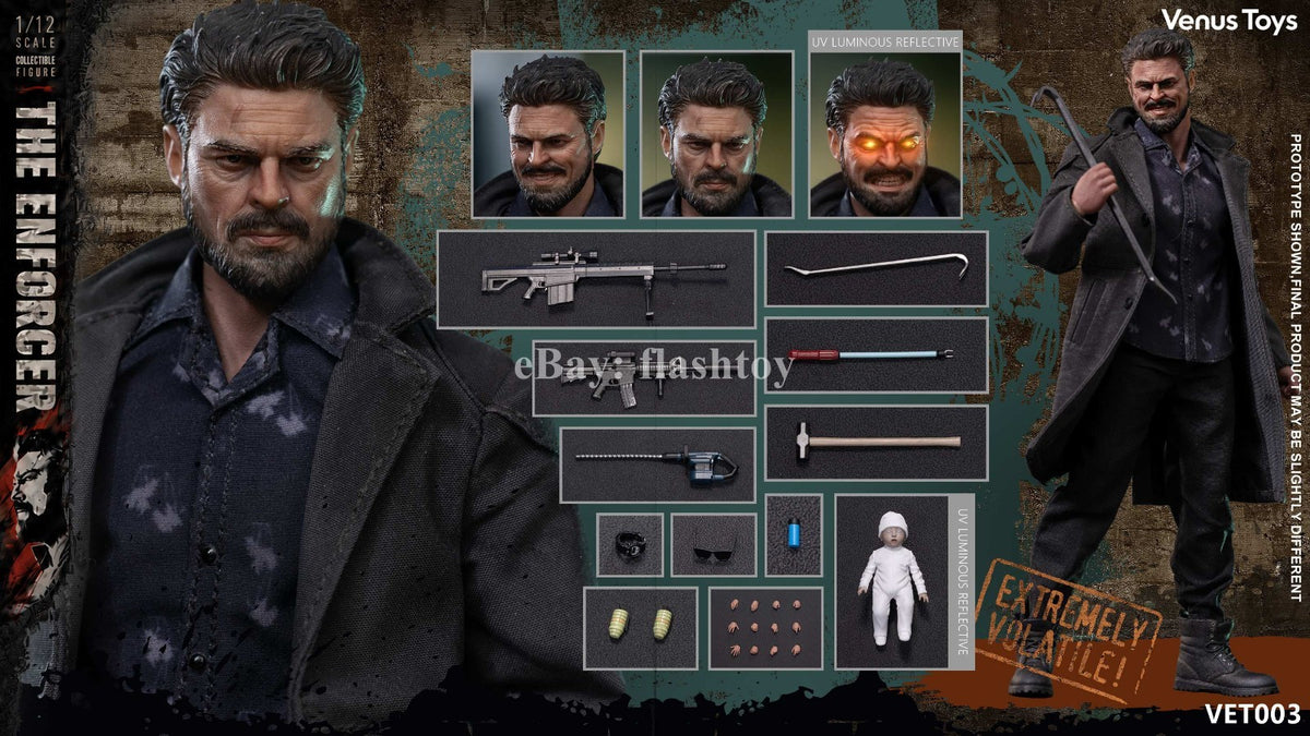 Presale Venus Toys VET003 1/12 The Enforcer Butcher Male Action Figure Model Toy