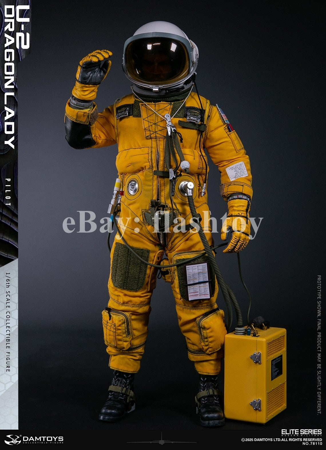 Presale DAMTOYS 78110 1/6 U-2 Dragon Lady Pilot 12" Male Action Figure Model Toy