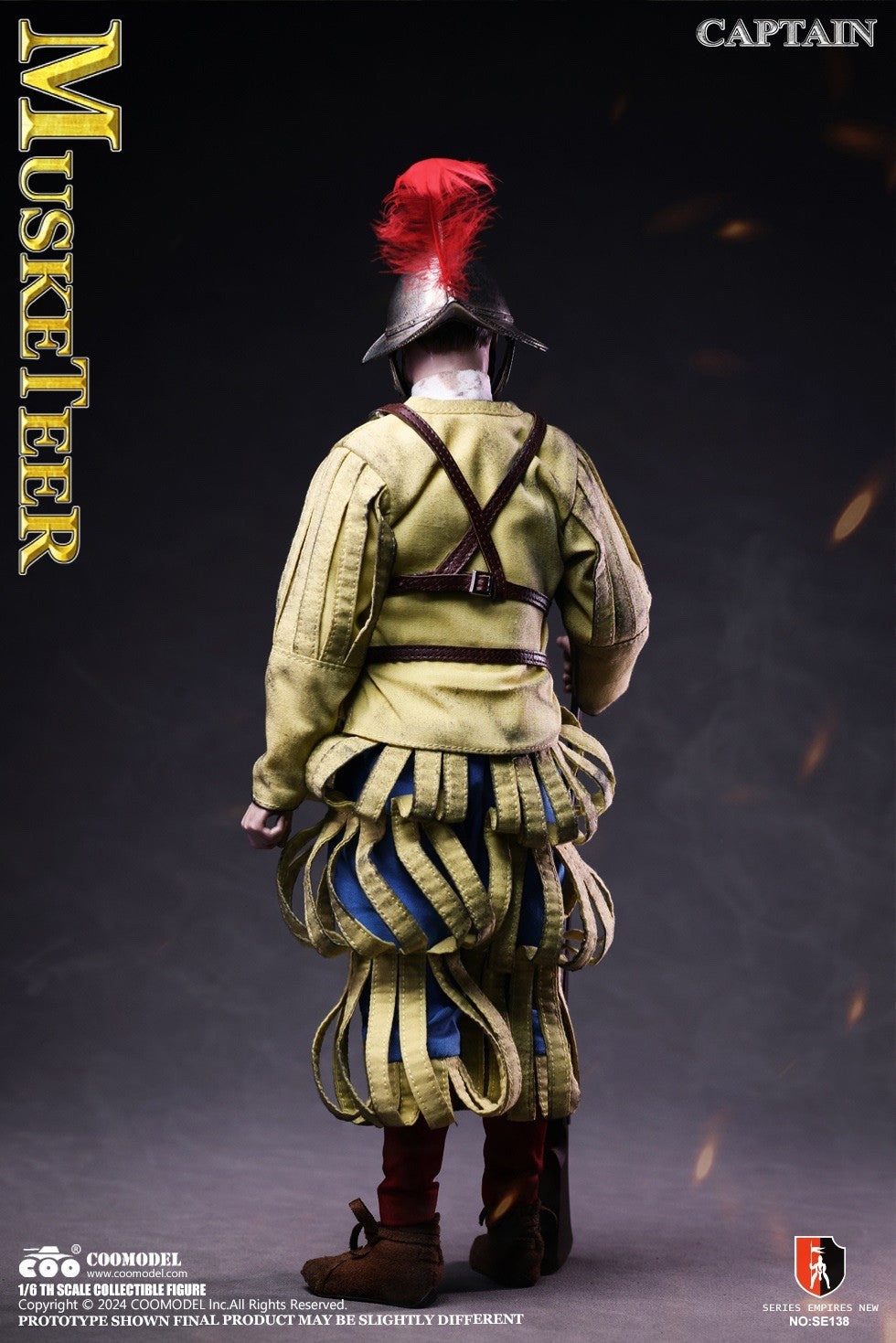 COOMODEL SE138 1/6 Spanish Conquistador Musketeer Sergeant Action Figure Model