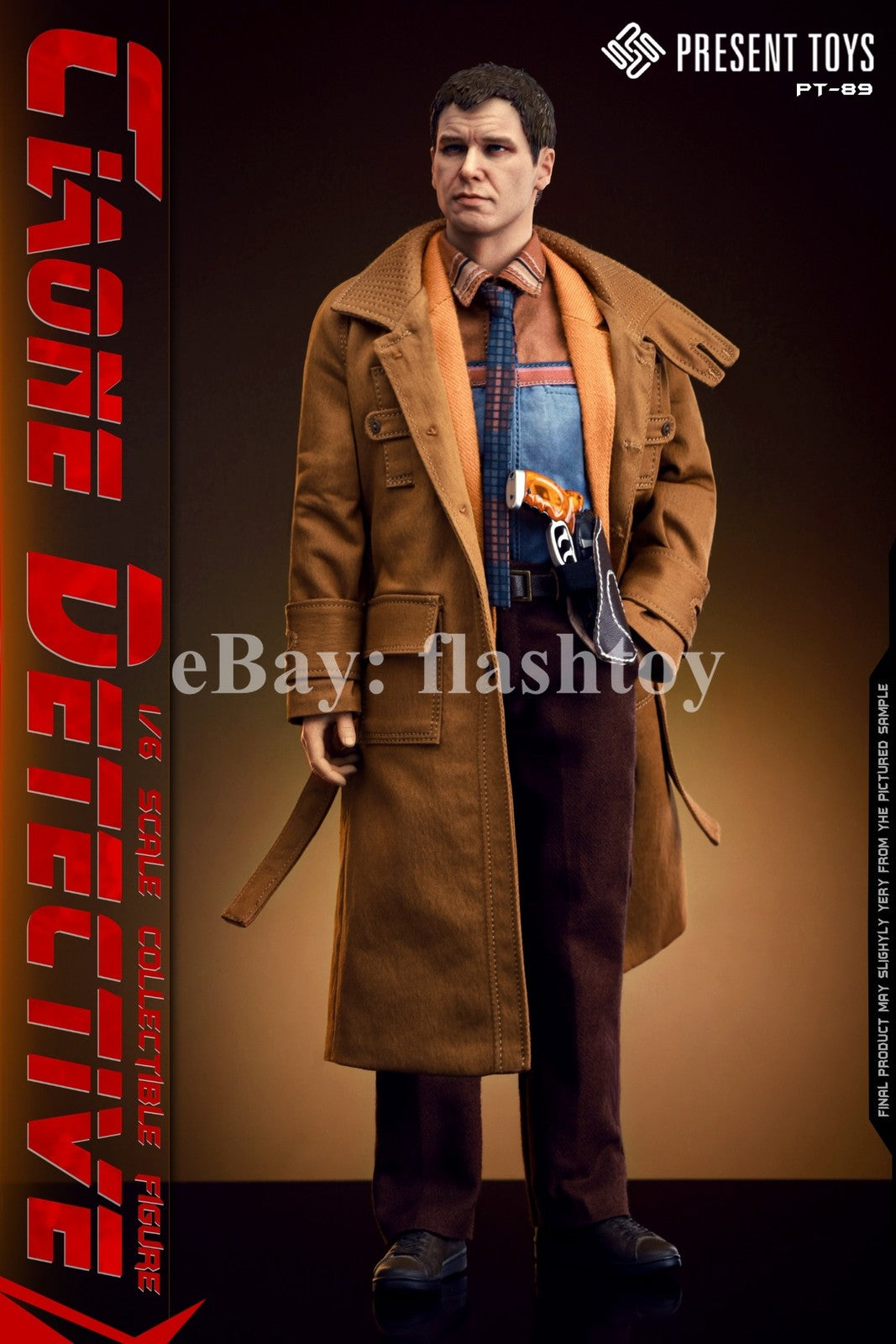 Presale PRESENT TOYS PT-sp89 1/6 Clone Detective Rick Deckard Action Figure Toy