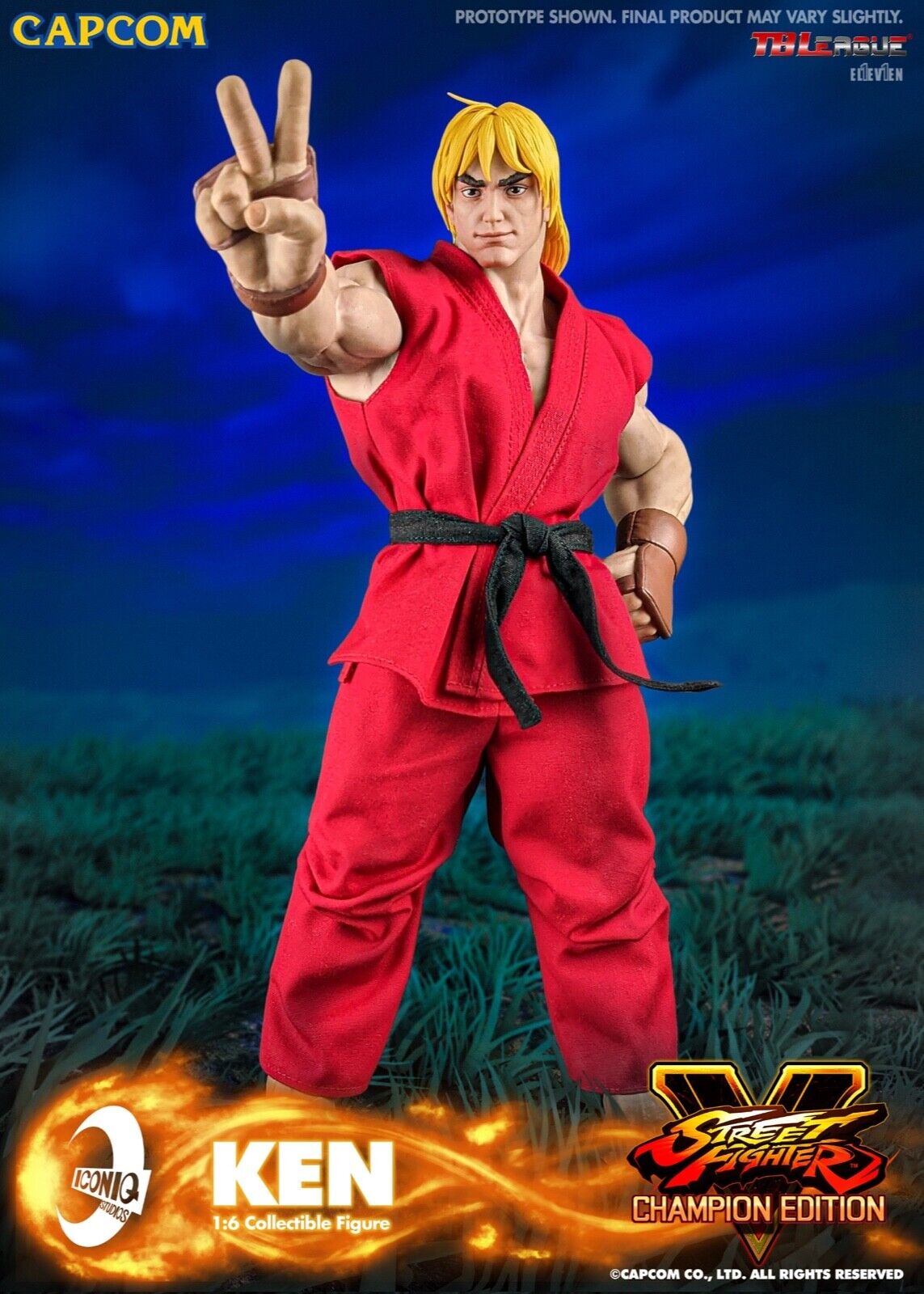 Iconiq Studio IQGS-04 1/6 Street Fighter Ken 12" Male Action Figure Model Toy
