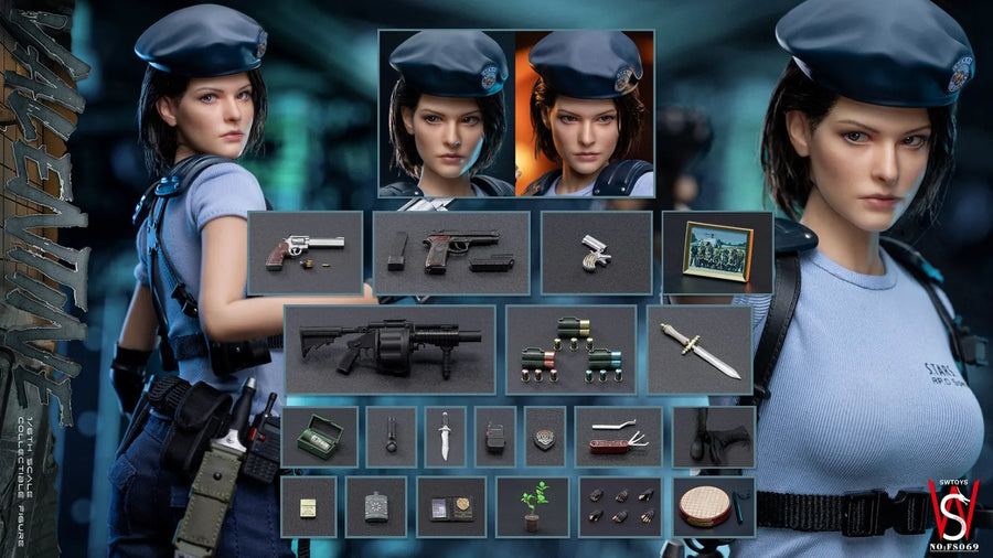 SWTOYS FS069 1/6 Zombie Killer Policewomen Valentine Female Action Figure Model