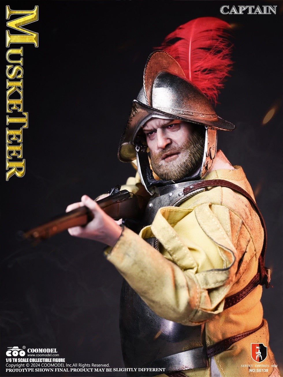 COOMODEL SE138 1/6 Spanish Conquistador Musketeer Sergeant Action Figure Model