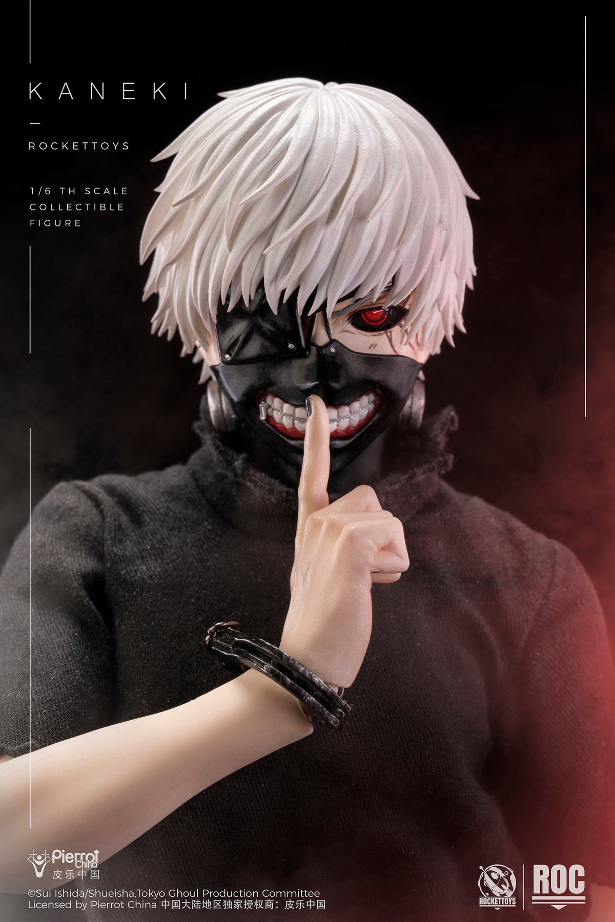 Presale RocketToys ROC-024 1/6 Tokyo Ghoul Kaneki Ken Action Figure Awakened Ver