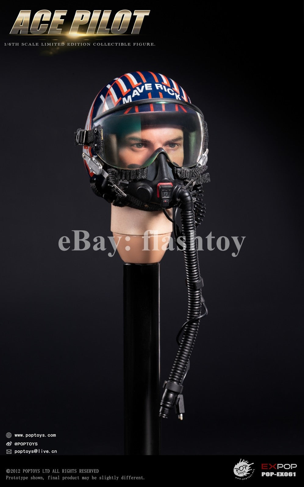 Presale POPTOYS EX061 1/6 ACE Pilot Mitchell The Gun Action Figure Flying Suit
