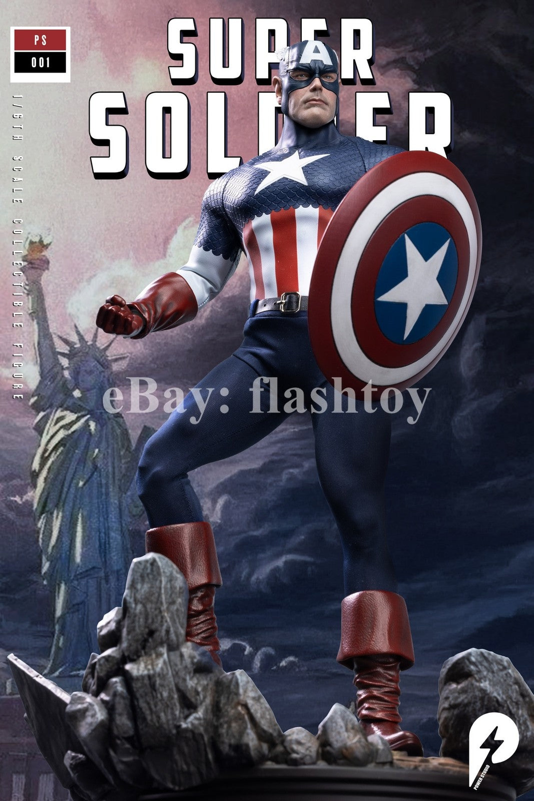 Presale Power Studio PS001 1/6 Super Soldier Collectible Action Figure Model Toy