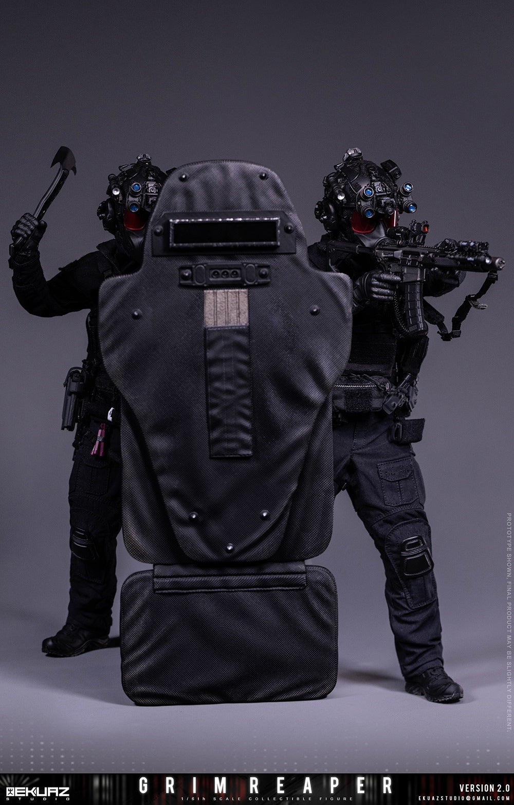 Presale EKUAZ STUDIO EKS015S 1/6 Resident Zombie Evil Crisis Reaper 2.0 Hunk Deluxe Ver.