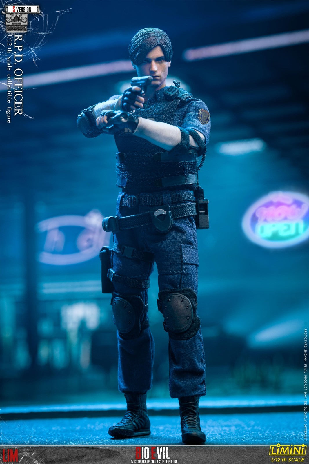 LIMTOYS 1/12 Zombie Killer RPD Officer Leon Male Action Figure Model Toy S Ver.