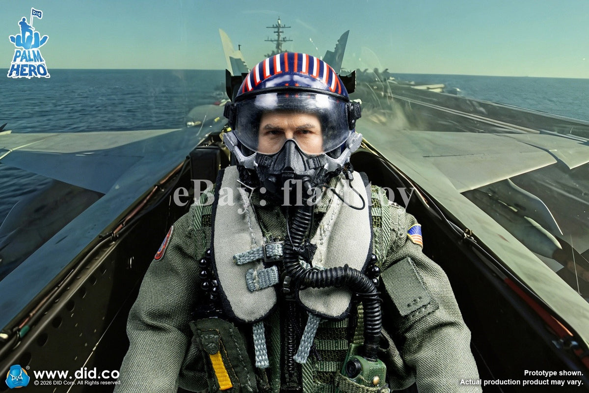 Presale DID XM80031 1/12 The US Navy Fighter Weapons School Instructor Pilot Toy