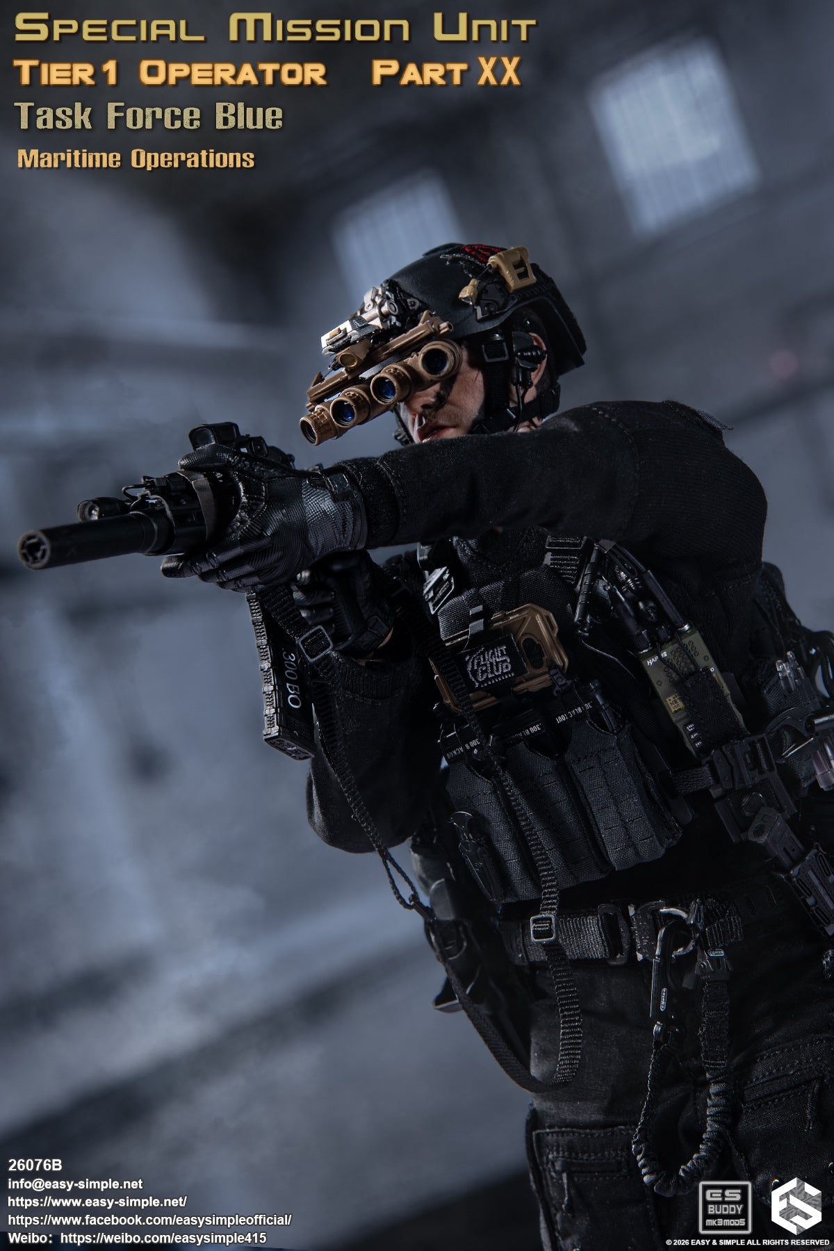 Presale Easy&Simple 26076B 1/6 Special Mission Unit Tier1 Operator Action Figure