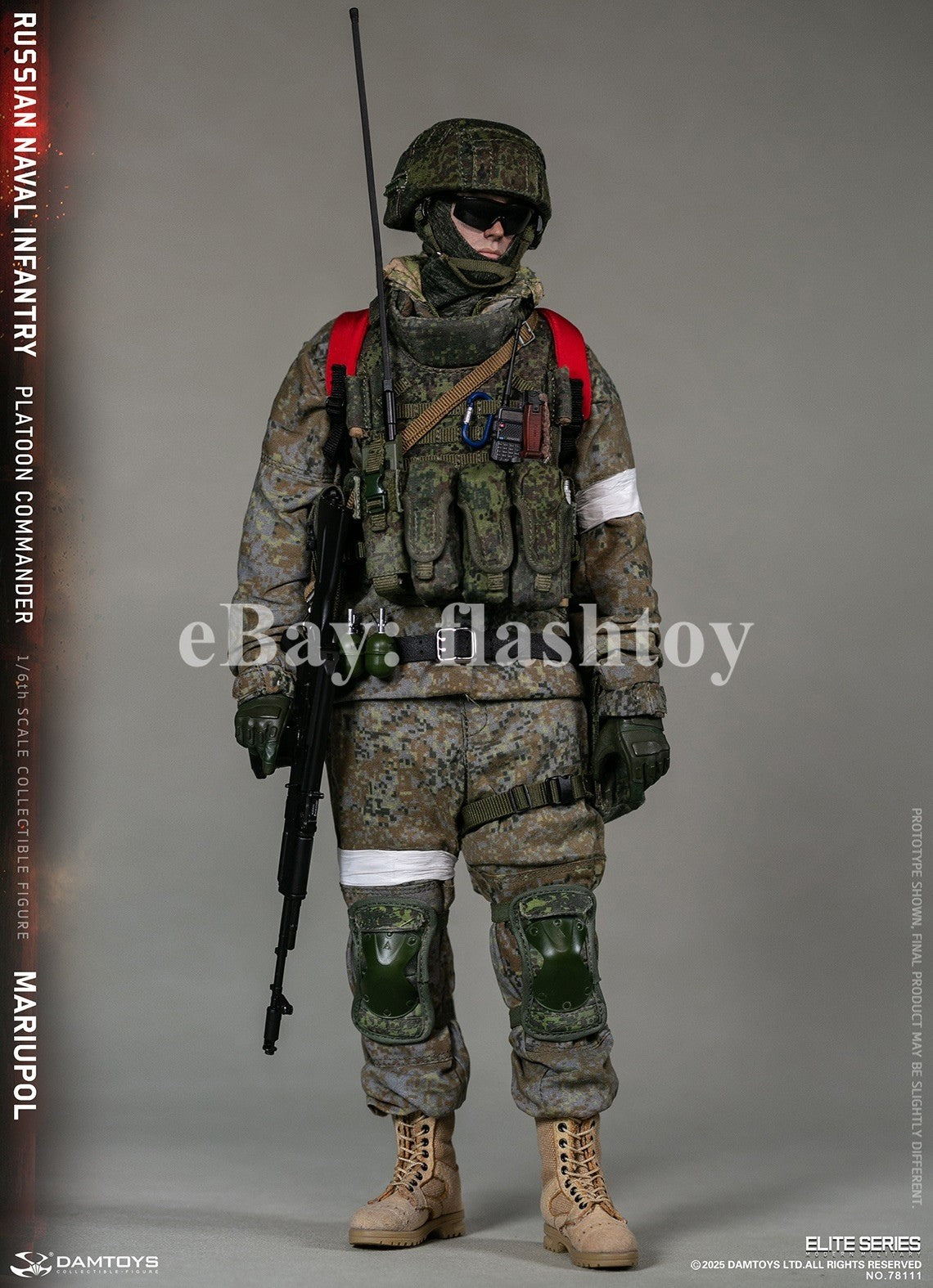 Presale DAMTOYS 78111 1/6 Russian Naval Infantry Commander Mariupol Figure Model