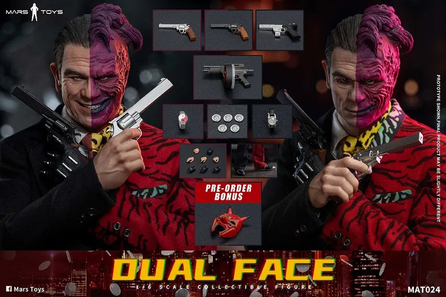 Mars Toys MAT024 1/6 Forever Dual Face 12" Collectible Male Action Figure Model