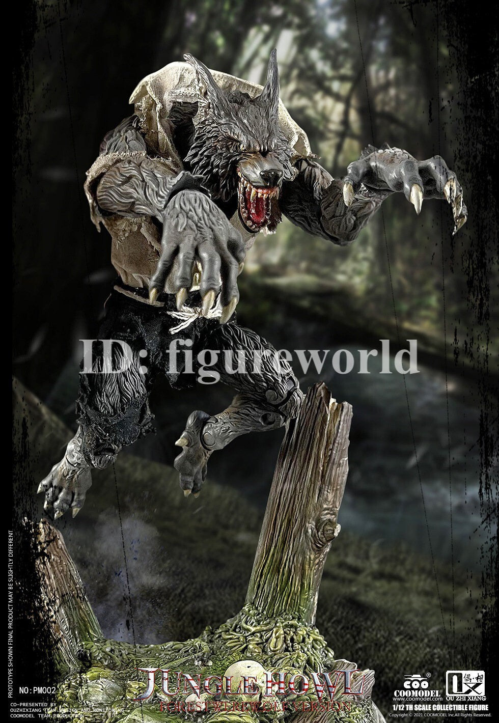 COOMODEL PM002 1/12 Palmtop Monsters Forest Werewolf Action Figure Deluxe Ver.