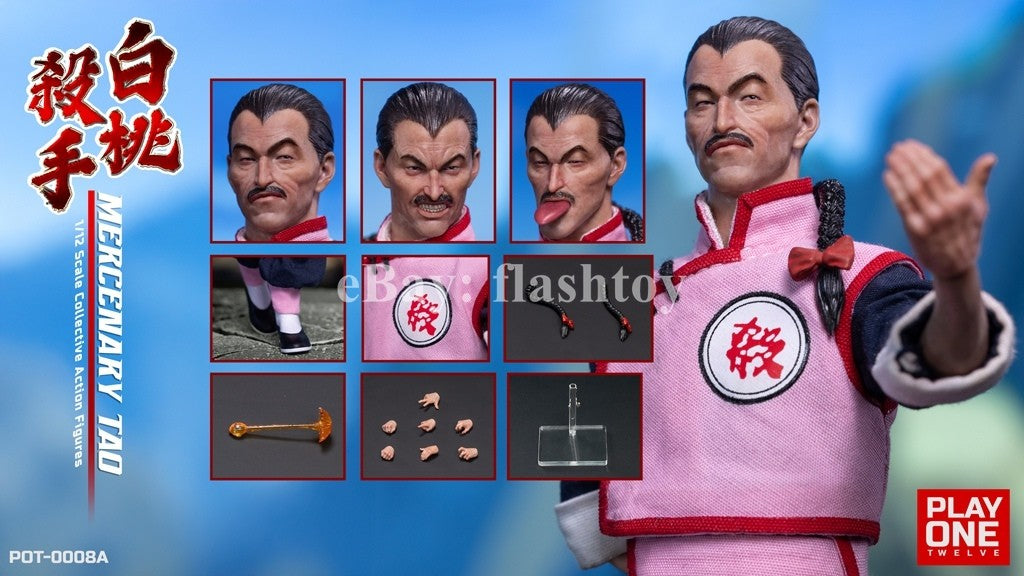 Presale Play One twelve POT-0008A 1/12 Mercenary Killer Tao Pai Pai Figure Model