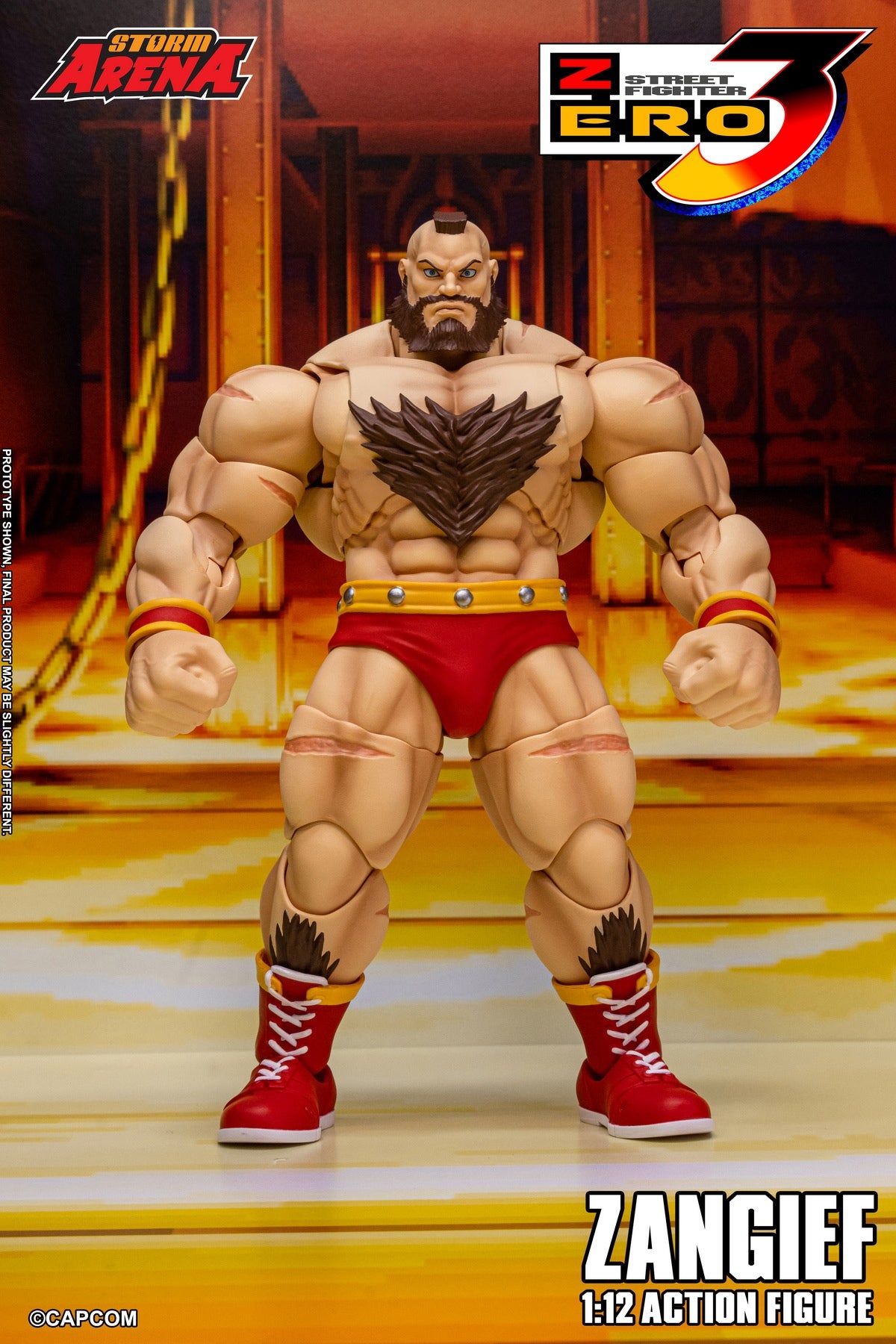 Presale Storm Arena SFSA08 1/12 Street Fighter Zero 3 Zangief Action Figure Toy