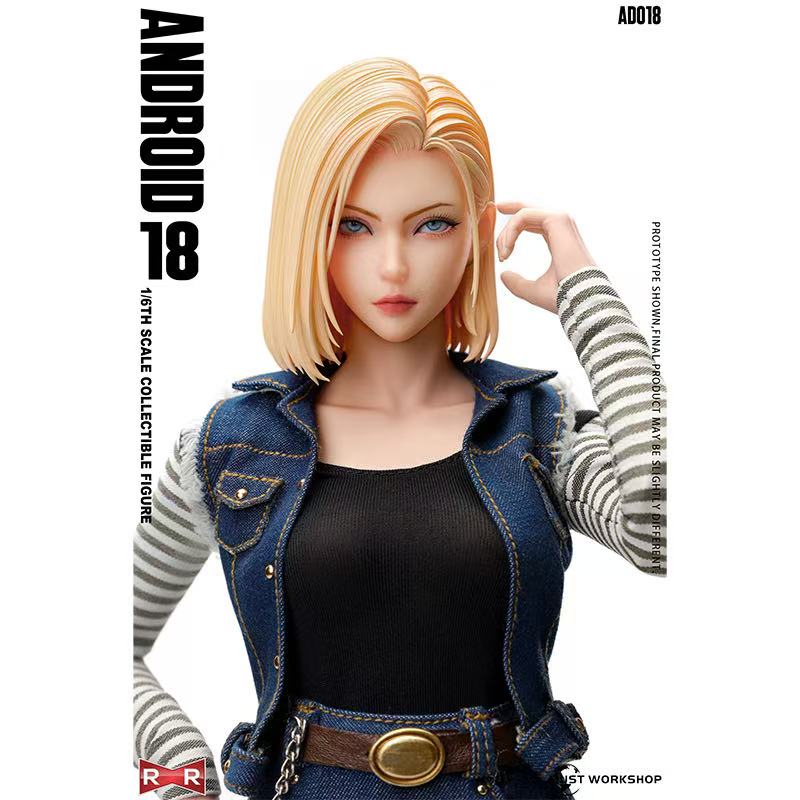 Presale MUST WORKSHOP AD018 1/6 Cyborg Blonde Female Warrior Dragon Ball Android 18
