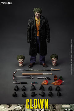 Presale Venus Toys VET002 1/12 The Clown Comic Villain 6" Action Figure Model