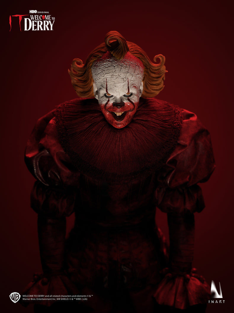 Vorverkauf INART Ag A045 1/6 It Welcome to Derry Pennywise the Dancing Clown Figur blutverschmiertes Outfit Version