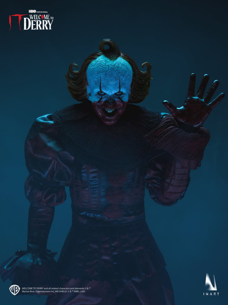 Vorverkauf INART Ag A045 1/6 It Welcome to Derry Pennywise the Dancing Clown Figur blutverschmiertes Outfit Version
