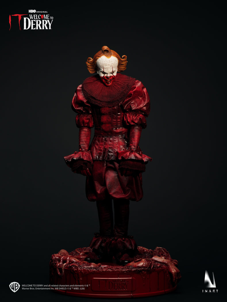 Vorverkauf INART Ag A045 1/6 It Welcome to Derry Pennywise the Dancing Clown Figur blutverschmiertes Outfit Version
