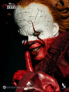 Vorverkauf INART Ag A045 1/6 It Welcome to Derry Pennywise the Dancing Clown Figur blutverschmiertes Outfit Version