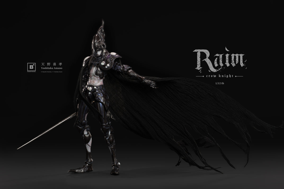 Vorverkauf BC x Yoshitaka Amano BC202517 1/12 RAIM Crow Knight Actionfiguren-Modell