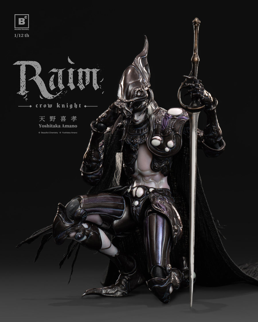 Presale BC x Yoshitaka Amano BC202517 1/12 RAIM Crow Knight Action Figure Model