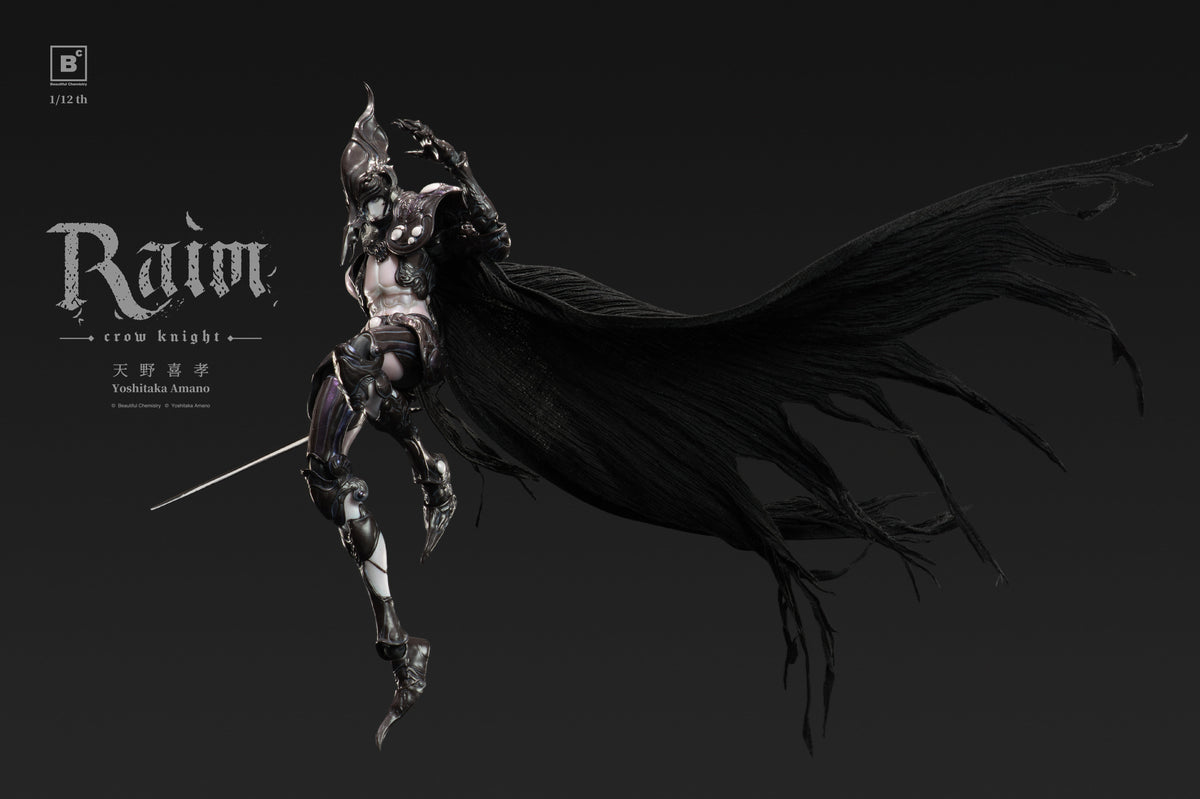 Vorverkauf BC x Yoshitaka Amano BC202517 1/12 RAIM Crow Knight Actionfiguren-Modell