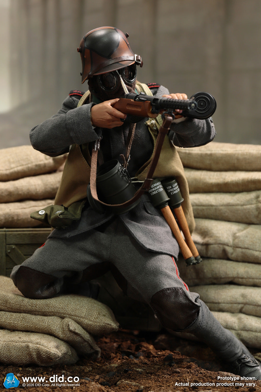 Vorverkauf DID D11016 1/6 Erster Weltkrieg Deutsche Armee Sturmtruppen-Infanterie Bodo Actionfigur