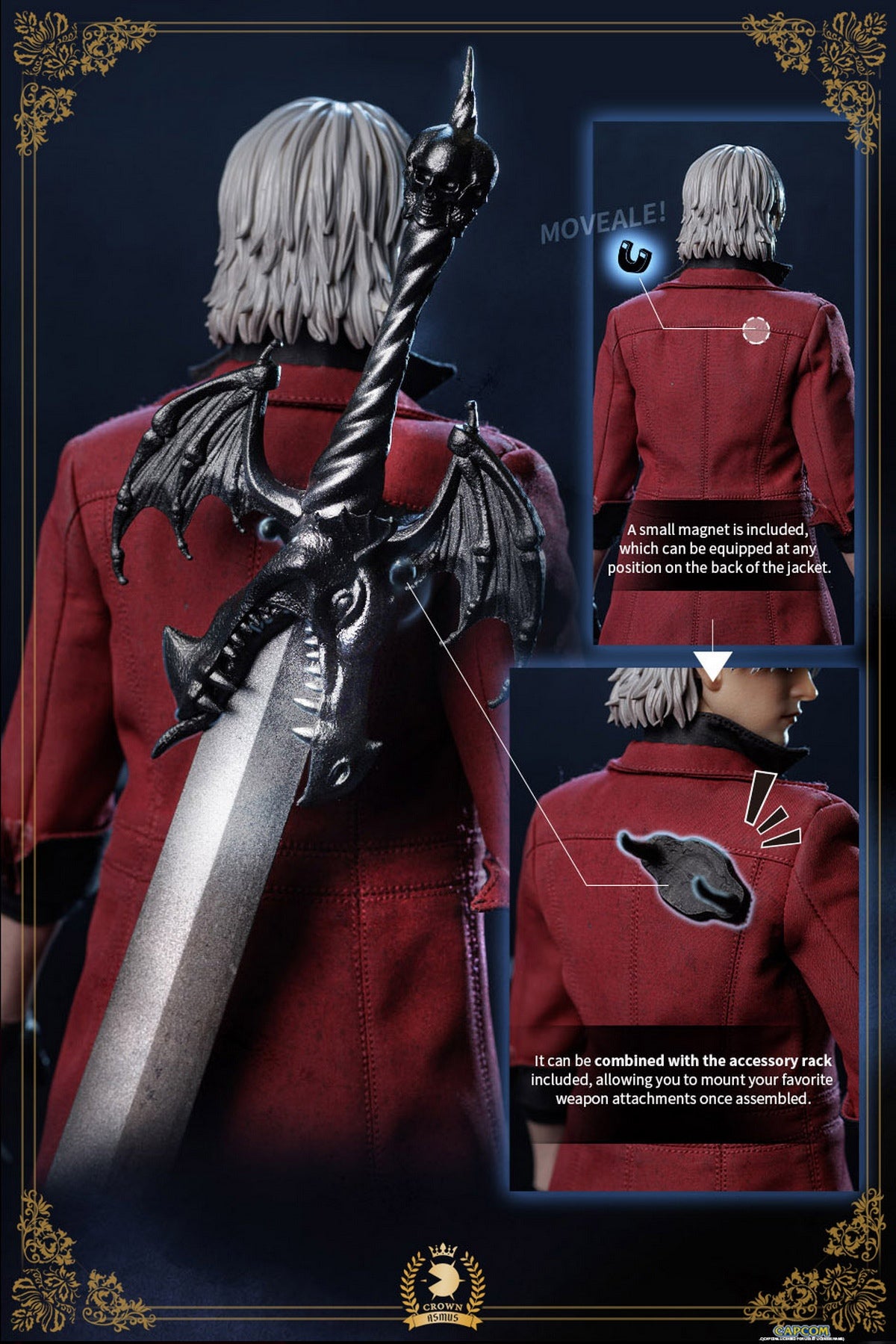 Asmus Toys DMC100LUX 1/6 Devil May Cry Dante Actionfigur Modell Spielzeug Deluxe Version