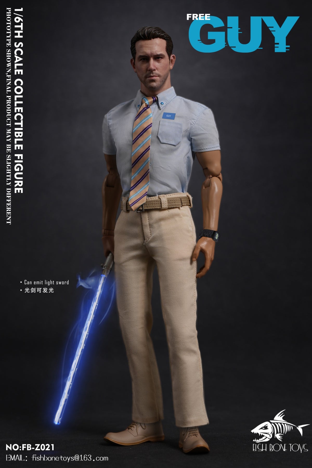 Vorverkauf FISH BONETOYS FB-Z021 1/6 Out of Control NPC Ryan männliche Actionfigur Spielzeug