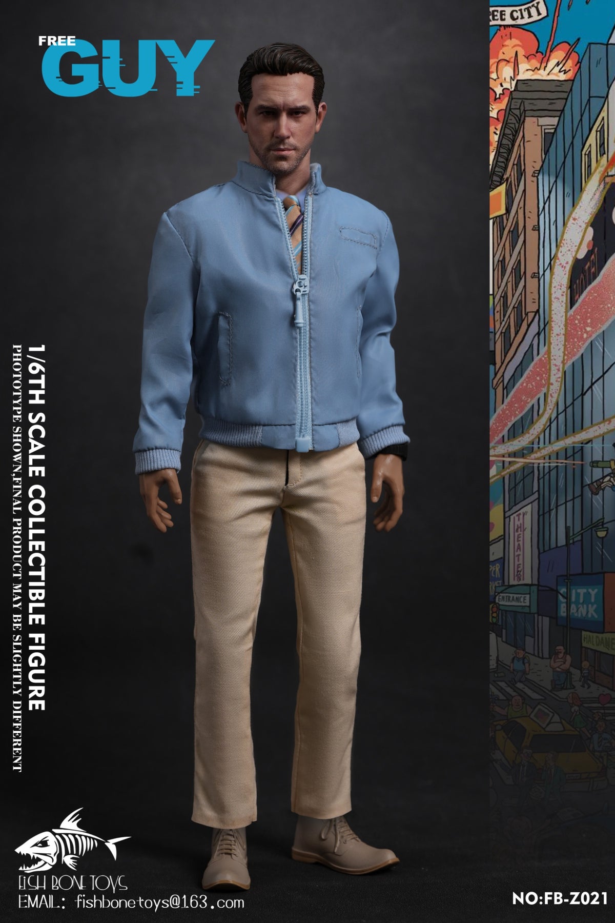 Vorverkauf FISH BONETOYS FB-Z021 1/6 Out of Control NPC Ryan männliche Actionfigur Spielzeug