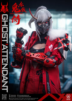 Presale POP COSTUME GS-002 1/6 Ghost Attendant Red Remains Action Figure Model