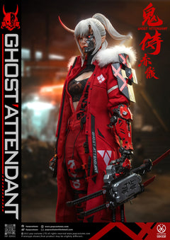 Presale POP COSTUME GS-002 1/6 Ghost Attendant Red Remains Action Figure Model